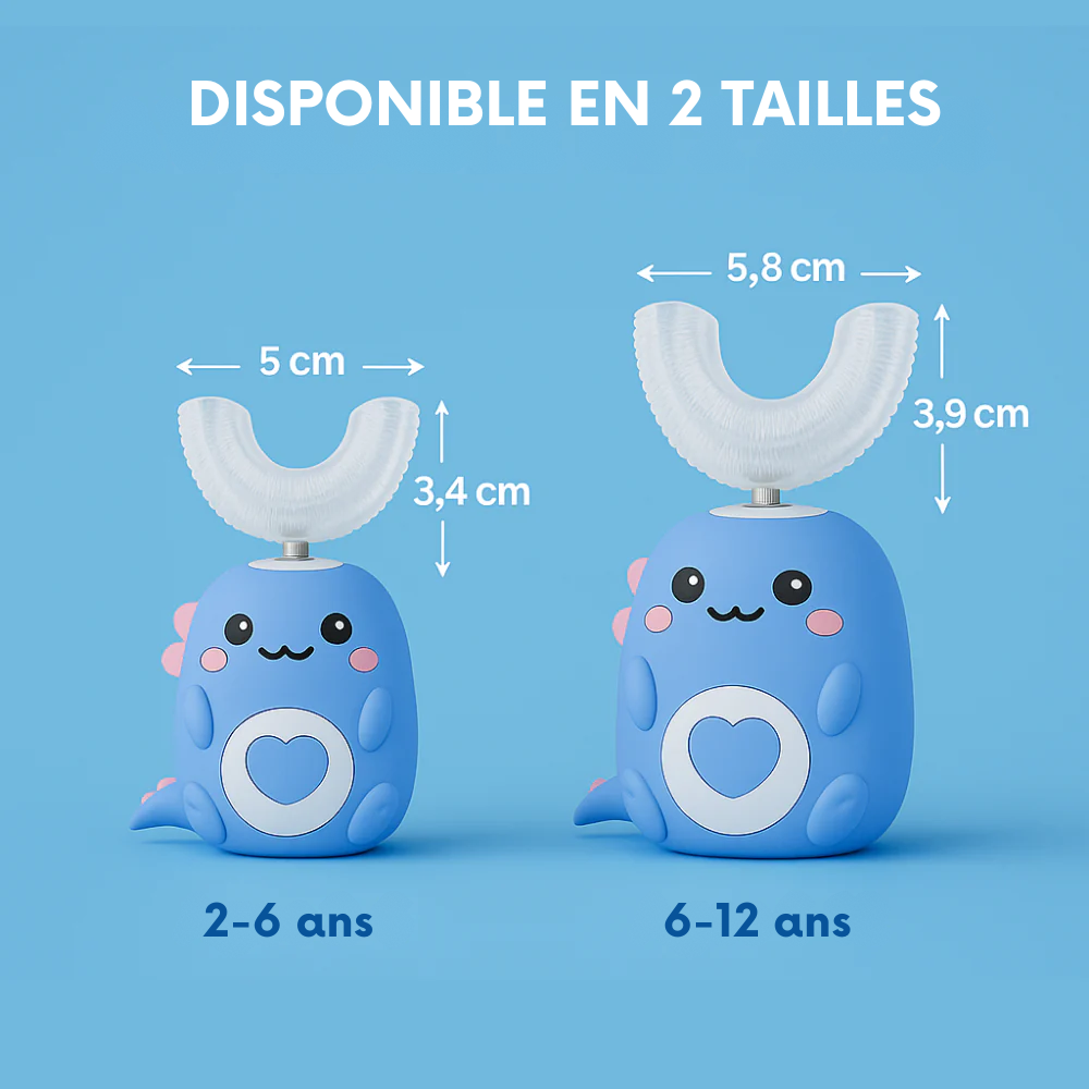 DinoBrosse™ – Brosse à dents 360° pour enfants