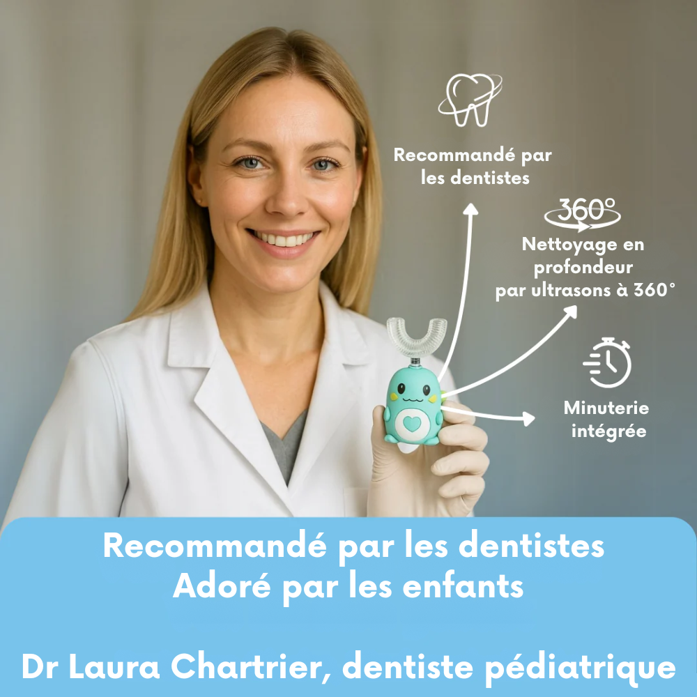 DinoBrosse™ – Brosse à dents 360° pour enfants