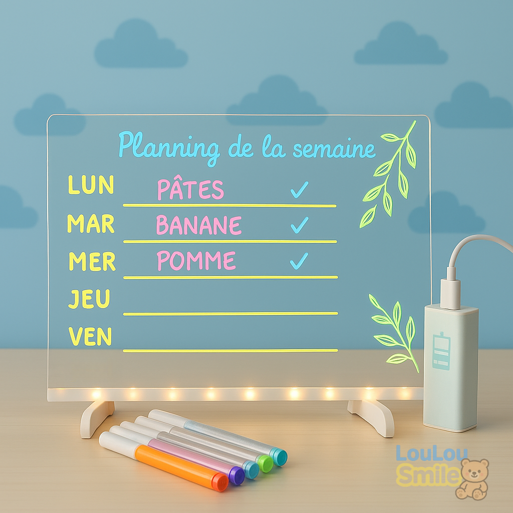 LouLouScreen™ - Planche à dessin lumineuse à LED pour enfants