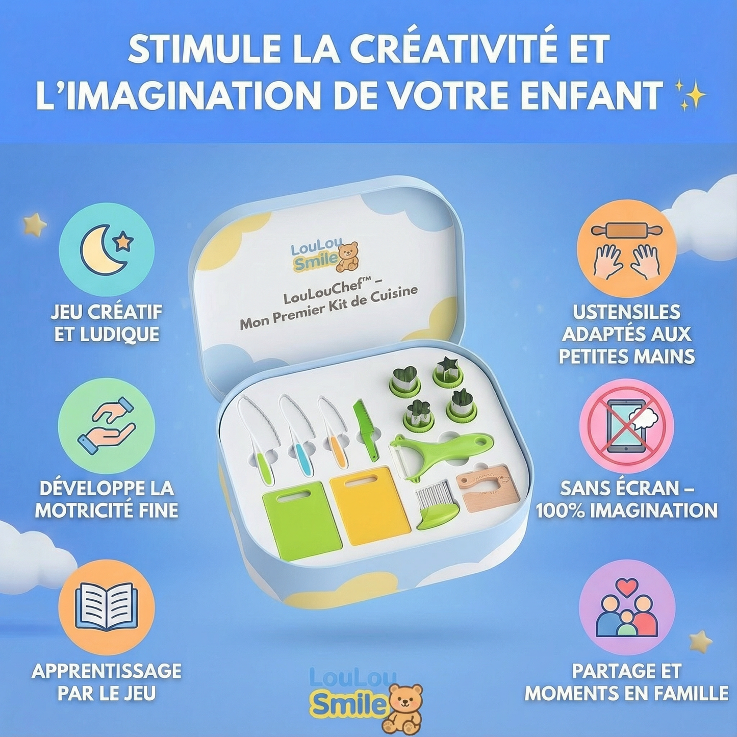 LouLouChef™ – Kit de Cuisine Ludique et Éducatif