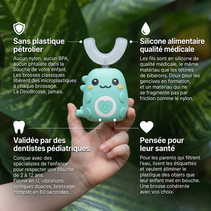 DinoBrosse™ – Brosse à dents 360° pour enfants