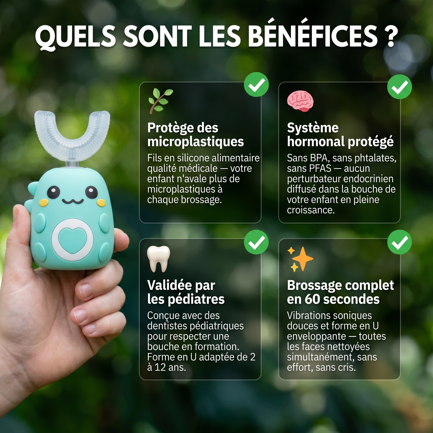 DinoBrosse™ – Brosse à dents 360° pour enfants
