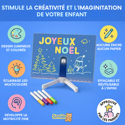 LouLouScreen™ - Planche à dessin lumineuse à LED pour enfants