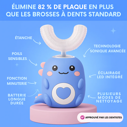 DinoBrosse™ – Brosse à dents 360° pour enfants