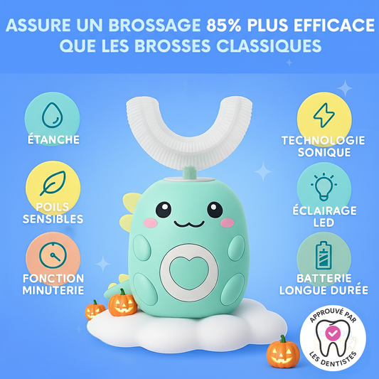 DinoBrosse™ – Brosse à dents 360° pour enfants