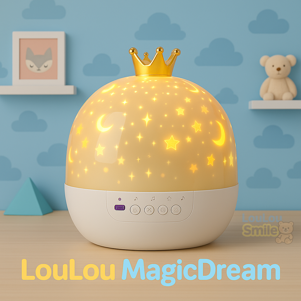 LouLou MagicDream™ – Veilleuse & Projecteur 2-en-1 pour enfants