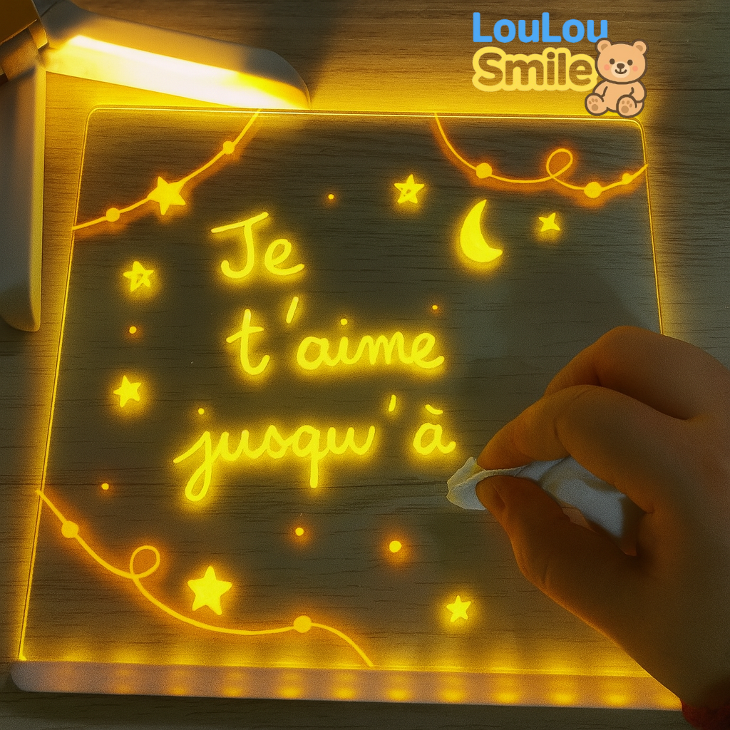 LouLouScreen™ - Planche à dessin lumineuse à LED pour enfants