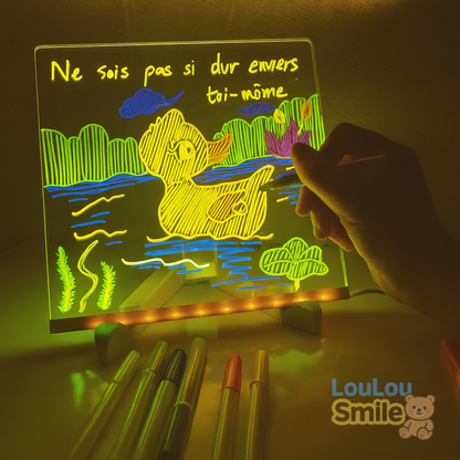 LouLouScreen™ - Planche à dessin lumineuse à LED pour enfants