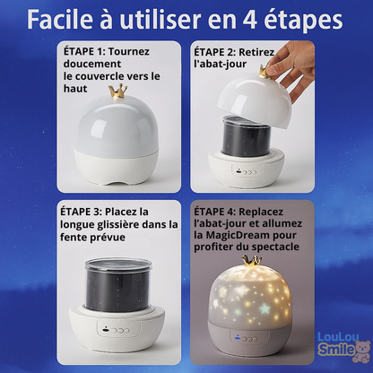 LouLou MagicDream™ – Veilleuse & Projecteur 2-en-1 pour enfants