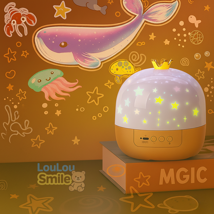 LouLou MagicDream™ – Veilleuse & Projecteur 2-en-1 pour enfants