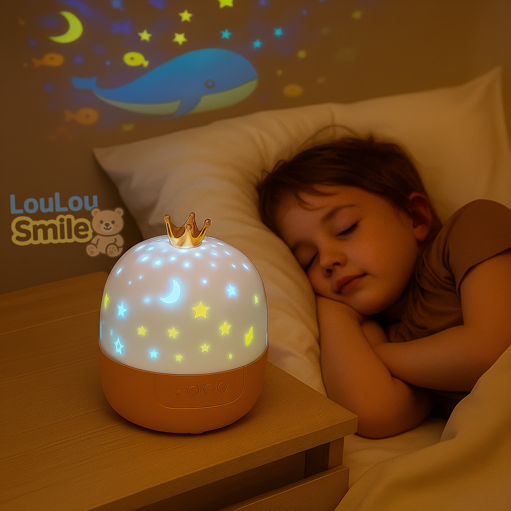 LouLou MagicDream™ – Veilleuse & Projecteur 2-en-1 pour enfants